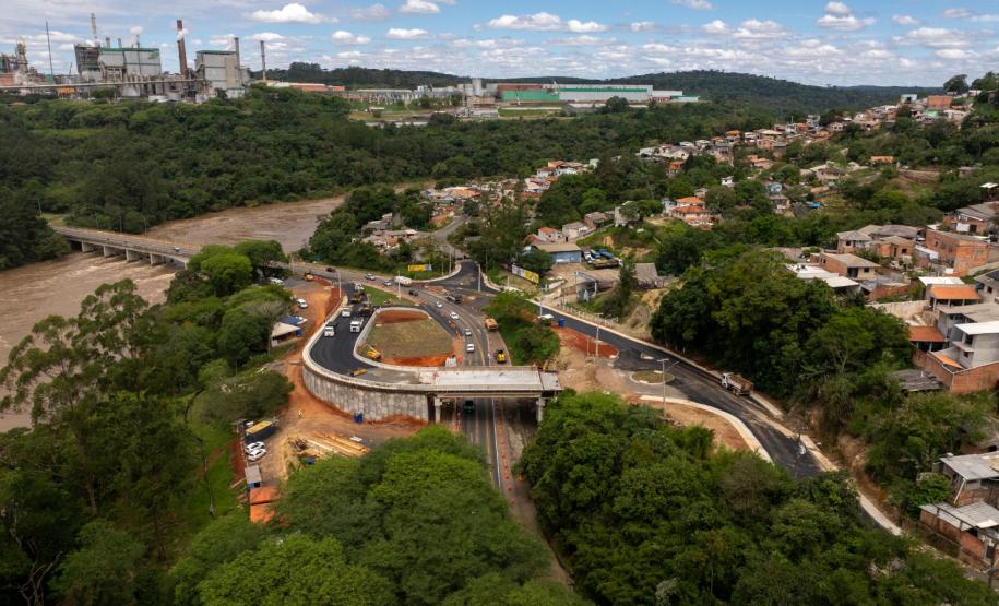 PR-160 novo viaduto Max Staudacher em Telêmaco Borba