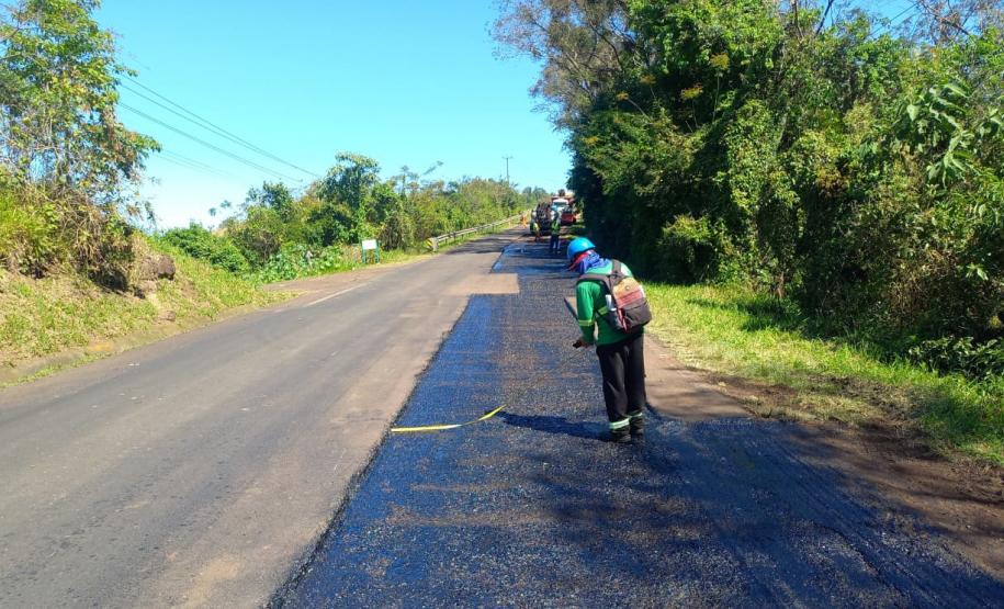 Rodovia entre Manfrinópolis e Salgado Filho tem tráfego em sistema pare-e-siga