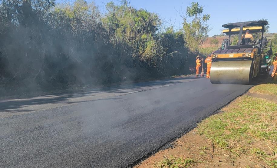 PR-218: conservação de pista entre Paranavaí e Amaporã altera o tráfego de veículos