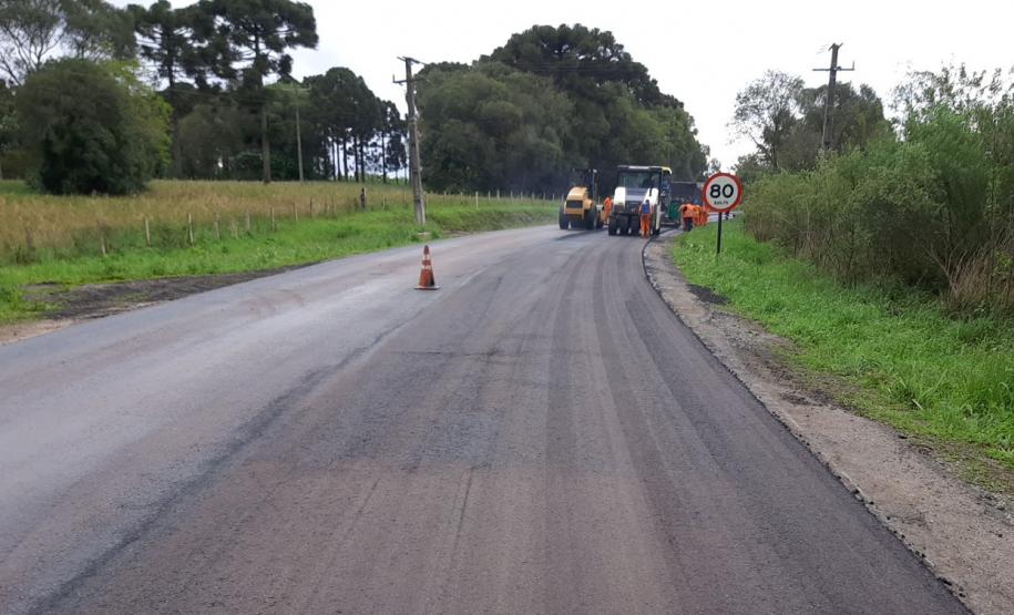 PR-427 serviços de conservação entre Campo do Tenente e a Lapa