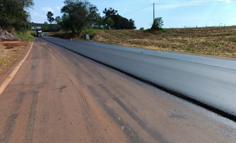PR-457 em São Pedro do Ivaí tem tráfego em sistema de pare-e-siga