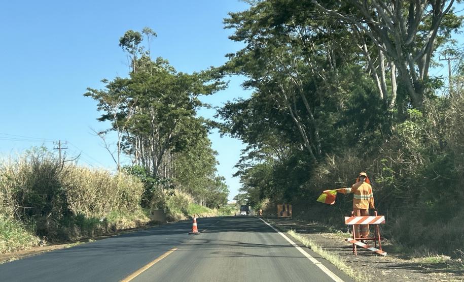 Rodovia entre Colorado e Santo Inácio tem alteração no tráfego