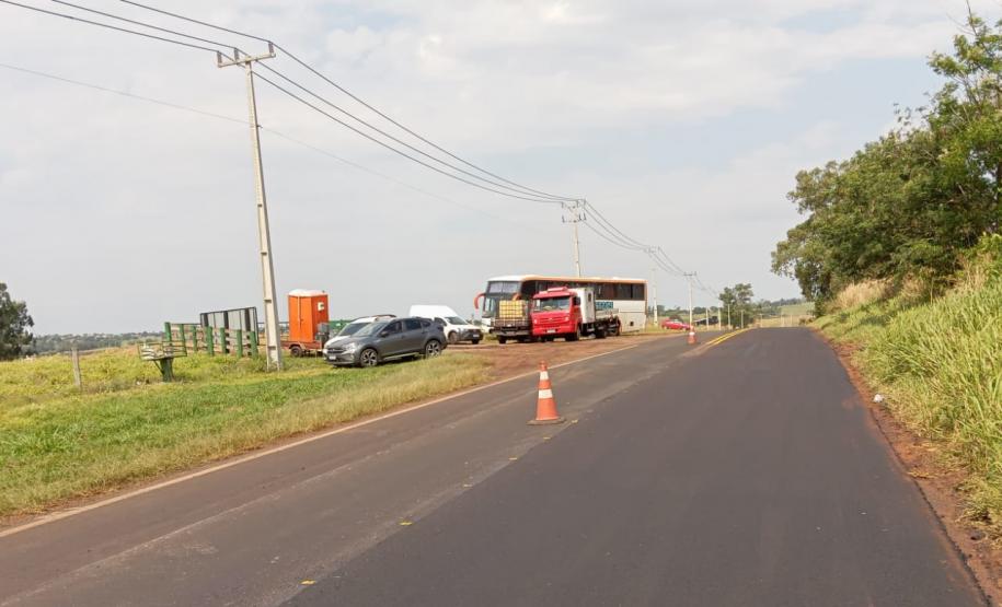Rodovia entre Iporã e Altônia tem alterações no tráfego com sistema para-e-siga
