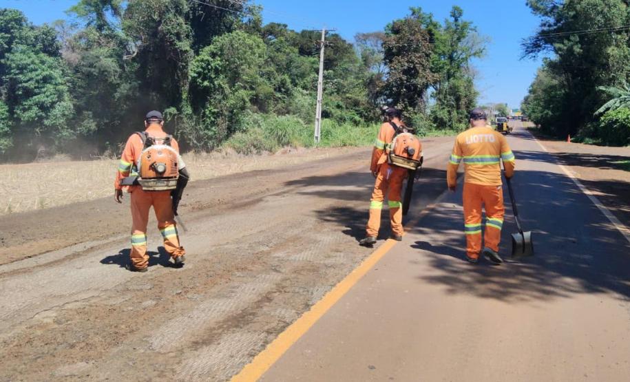 Rodovia de Corbélia começa a receber melhorias no pavimento