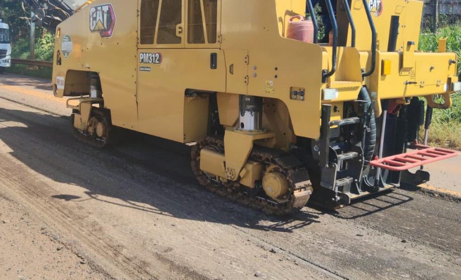 Rodovia de Corbélia começa a receber melhorias no pavimento