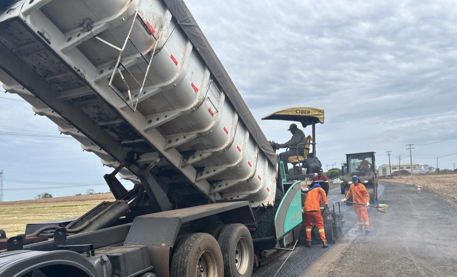 Rodovia entre Vera Cruz do Oeste e São Pedro do Iguaçu tem serviços na pista