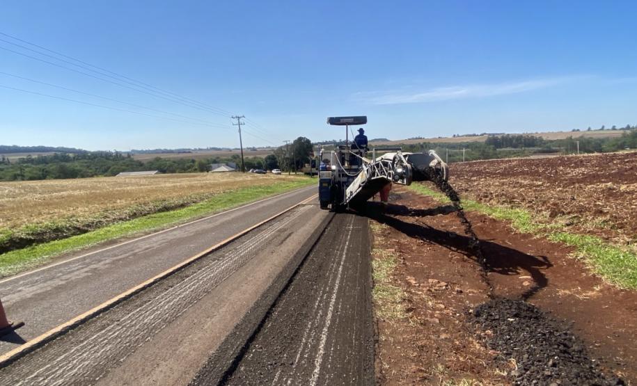Rodovia de Marechal Cândido Rondon tem pare-e-siga para obras do DER/PR
