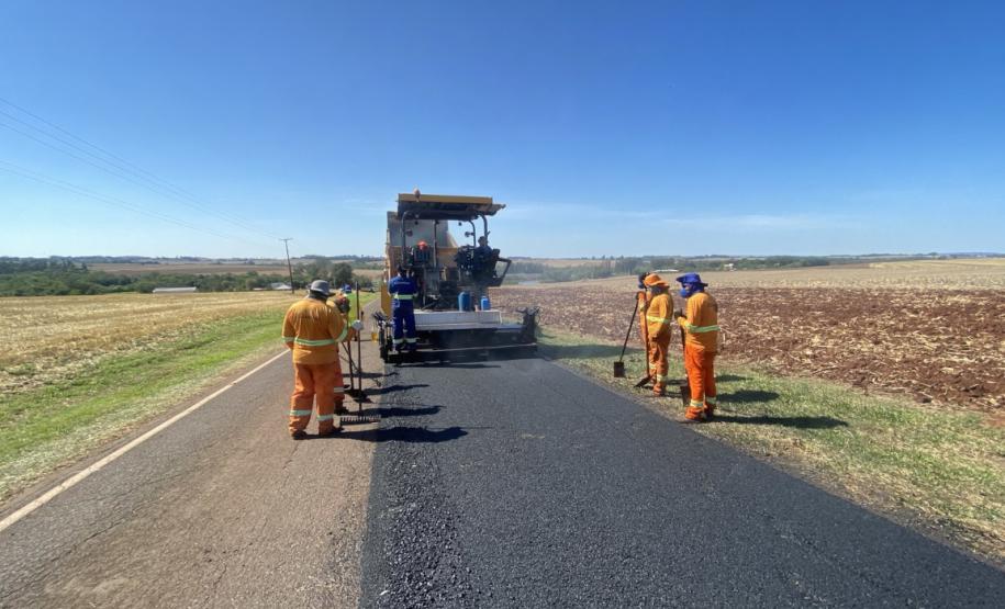 Rodovia de Marechal Cândido Rondon tem pare-e-siga para obras do DER/PR