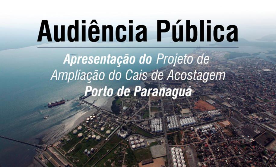 A Administração dos Portos de Paranaguá e Antonina (Appa) realiza no próximo dia 23, às 19h, a audiência pública para apresentação do projeto de ampliação do cais de acostagem do Porto de Paranaguá.  -  Paranaguá, 07/01/2019  - Foto: Divulgação APPA