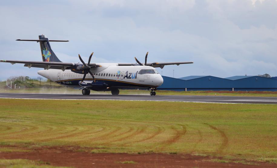 O governador Carlos Massa Ratinho Junior inaugura o Aeroporto Municipal Juvenal Loureiro Cardoso, de Pato Branco, no Sudoeste do Paraná. - Pato Branco, 10/01/2019 - Foto: José Fernando Ogura/ANPr