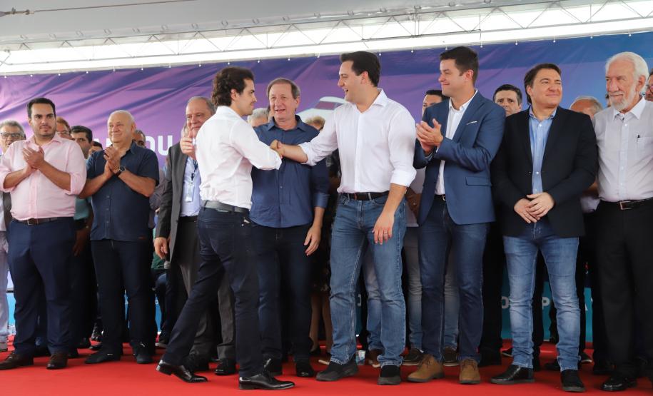 O governador Carlos Massa Ratinho Junior inaugura o Aeroporto Municipal Juvenal Loureiro Cardoso, de Pato Branco, no Sudoeste do Paraná. - Pato Branco, 10/01/2019 - Foto: José Fernando Ogura/ANPr