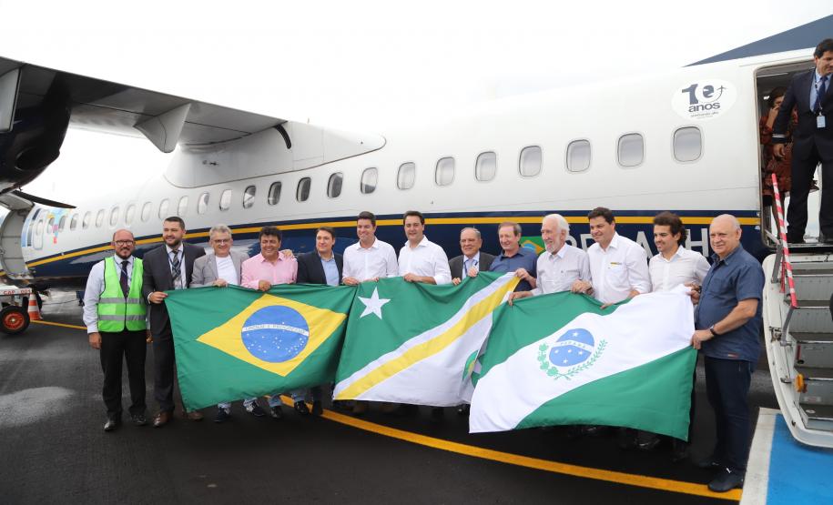 O governador Carlos Massa Ratinho Junior inaugura o Aeroporto Municipal Juvenal Loureiro Cardoso, de Pato Branco, no Sudoeste do Paraná. - Pato Branco, 10/01/2019 - Foto: José Fernando Ogura/ANPr