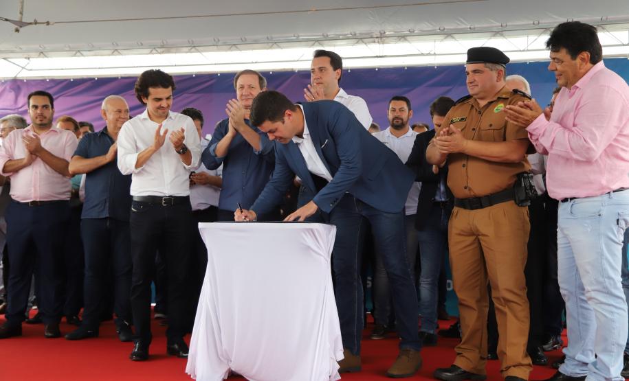 O governador Carlos Massa Ratinho Junior inaugura o Aeroporto Municipal Juvenal Loureiro Cardoso, de Pato Branco, no Sudoeste do Paraná. - Pato Branco, 10/01/2019 - Foto: José Fernando Ogura/ANPr