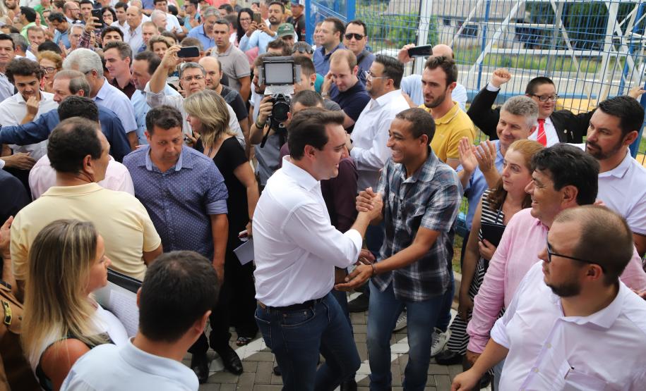 O governador Carlos Massa Ratinho Junior inaugura o Aeroporto Municipal Juvenal Loureiro Cardoso, de Pato Branco, no Sudoeste do Paraná. - Pato Branco, 10/01/2019 - Foto: José Fernando Ogura/ANPr