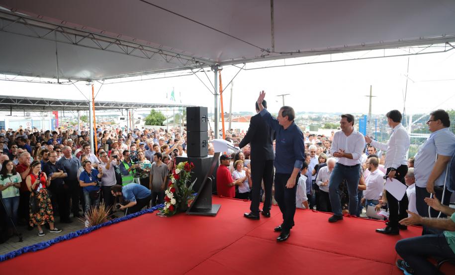 O governador Carlos Massa Ratinho Junior inaugura o Aeroporto Municipal Juvenal Loureiro Cardoso, de Pato Branco, no Sudoeste do Paraná. - Pato Branco, 10/01/2019 - Foto: José Fernando Ogura/ANPr