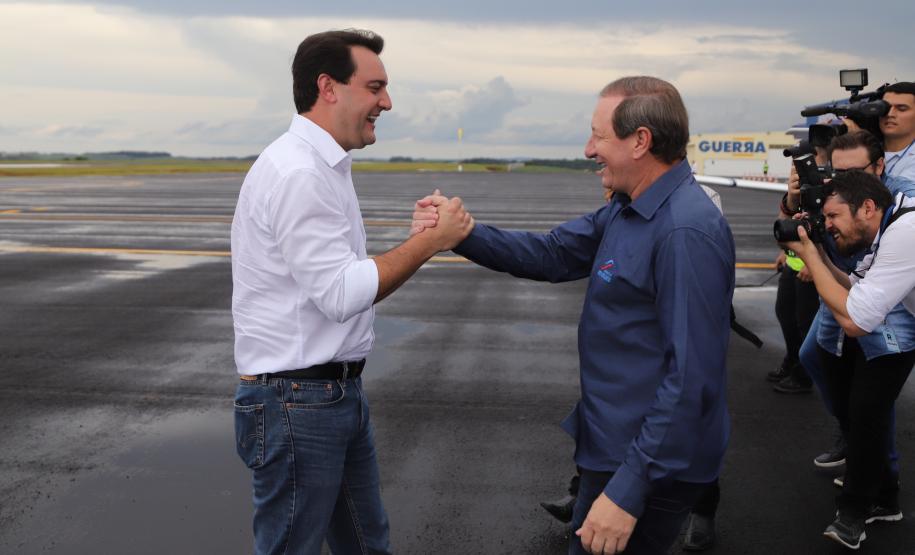 O governador Carlos Massa Ratinho Junior inaugura o Aeroporto Municipal Juvenal Loureiro Cardoso, de Pato Branco, no Sudoeste do Paraná. - Pato Branco, 10/01/2019 - Foto: José Fernando Ogura/ANPr