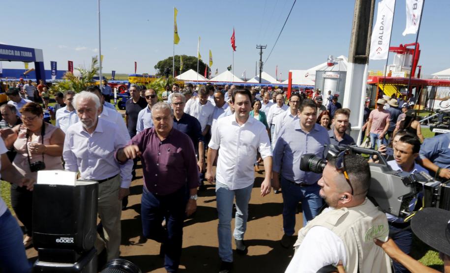 Governador Carlos Massa Ratinho Junior durante Coletiva de Imprensa no Show Rural.  Cascavel, 07/02/2019  -  Foto: Arnaldo Alves/ANPr
