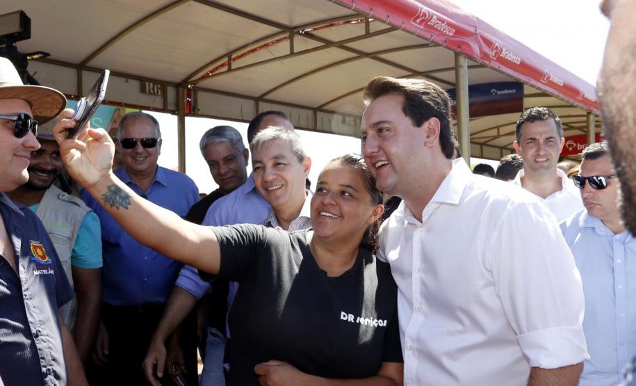 Governador Carlos Massa Ratinho Junior durante Coletiva de Imprensa no Show Rural.  Cascavel, 07/02/2019  -  Foto: Arnaldo Alves/ANPr