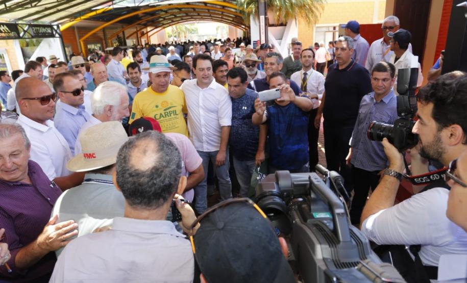 Governador Carlos Massa Ratinho Júnior visita estandes do Show Rural  -  Cascavel, 07/02/2019  -  Foto: Arnaldo Alves/ANPr