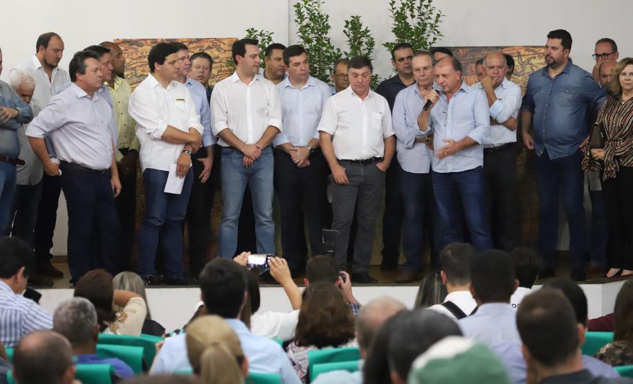 Governador Carlos Massa Ratinho Junior visita a Expo Umuarama e anuncia recursos para investimentos em infraestrutura e melhoria urbana no município. -  Umuarama, 15/03/2019  -  Foto: José Fernando Ogura/ANPr