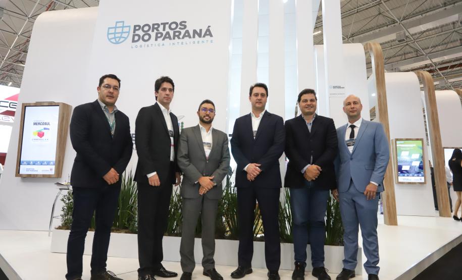 O governador Carlos Massa Ratinho Júnior esteve nesta terça-feira (19) na Intermodal South America 2019, maior feira do setor de logística e comércio exterior da América Latina, onde o Estado está presente com um estande dos Portos do Paraná.  -  São Paulo, 19/03/2019  -  Foto: Rodrigo Félix Leal/ANPr