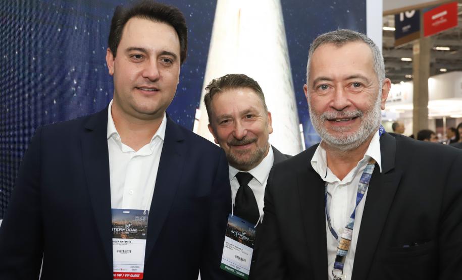 O governador Carlos Massa Ratinho Júnior esteve nesta terça-feira (19) na Intermodal South America 2019, maior feira do setor de logística e comércio exterior da América Latina, onde o Estado está presente com um estande dos Portos do Paraná.  -  São Paulo, 19/03/2019  -  Foto: Rodrigo Félix Leal/ANPr
