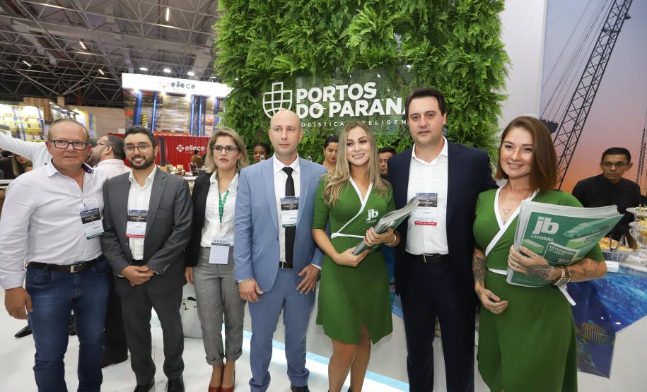 O governador Carlos Massa Ratinho Júnior esteve nesta terça-feira (19) na Intermodal South America 2019, maior feira do setor de logística e comércio exterior da América Latina, onde o Estado está presente com um estande dos Portos do Paraná.  -  São Paulo, 19/03/2019  -  Foto: Rodrigo Félix Leal/ANPr