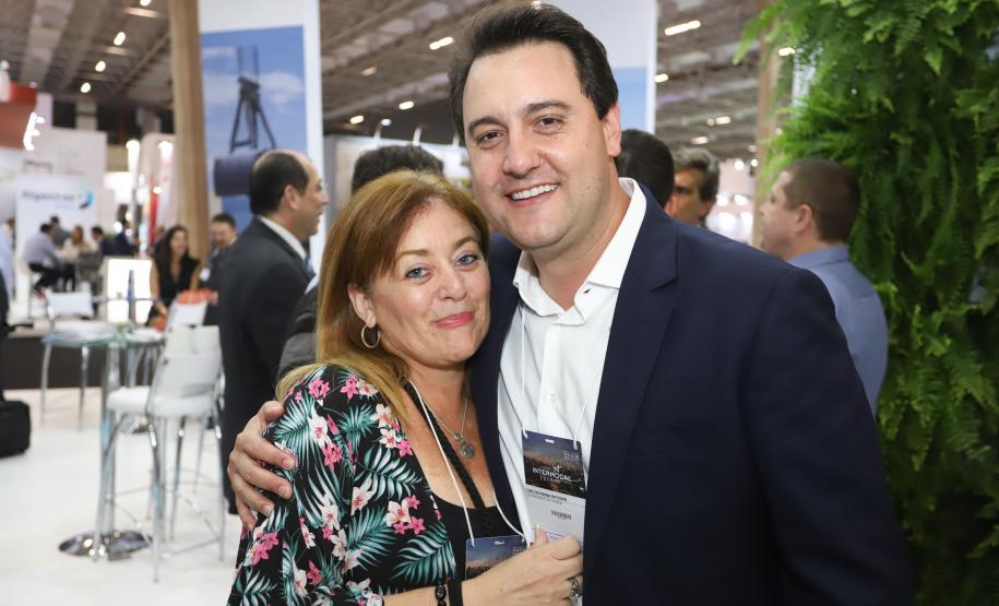 O governador Carlos Massa Ratinho Júnior esteve nesta terça-feira (19) na Intermodal South America 2019, maior feira do setor de logística e comércio exterior da América Latina, onde o Estado está presente com um estande dos Portos do Paraná.  -  São Paulo, 19/03/2019  -  Foto: Rodrigo Félix Leal/ANPr