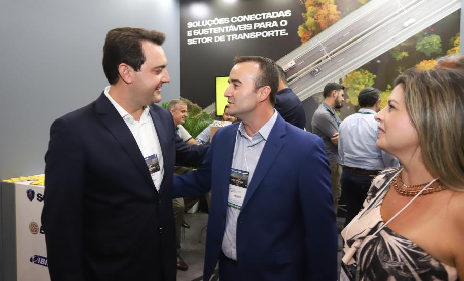 O governador Carlos Massa Ratinho Júnior esteve nesta terça-feira (19) na Intermodal South America 2019, maior feira do setor de logística e comércio exterior da América Latina, onde o Estado está presente com um estande dos Portos do Paraná.  -  São Paulo, 19/03/2019  -  Foto: Rodrigo Félix Leal/ANPr