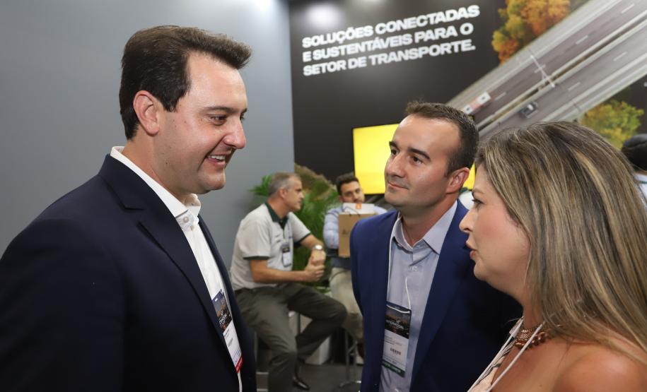 O governador Carlos Massa Ratinho Júnior esteve nesta terça-feira (19) na Intermodal South America 2019, maior feira do setor de logística e comércio exterior da América Latina, onde o Estado está presente com um estande dos Portos do Paraná.  -  São Paulo, 19/03/2019  -  Foto: Rodrigo Félix Leal/ANPr