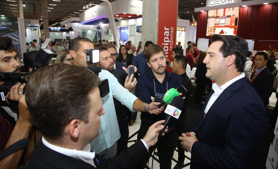Governador Carlos Massa Ratinho Junior visita feira Intermodal em São Paulo. São Paulo,19/03/2019 -   Foto:Jaelson Lucas / ANPr