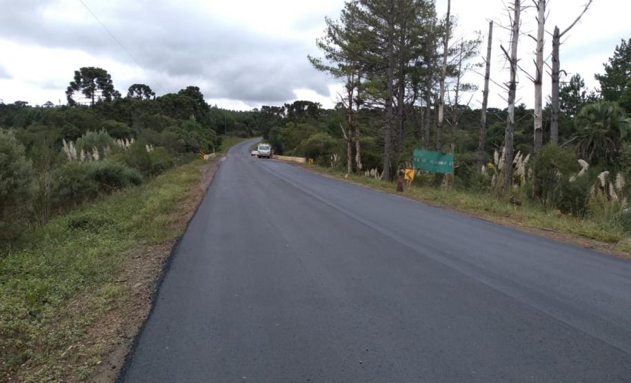 recapeamento da rodovia PR-170, trecho Entr. BR-153(Jangada do Sul) - Bituruna. Executados 25 km do total de 46,27 km.  -  Curitiba, 02/04/2019  -  Foto: Divulgação DER/SEIL