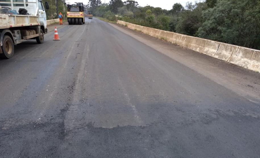 recapeamento da rodovia PR-170, trecho Entr. BR-153(Jangada do Sul) - Bituruna. Executados 25 km do total de 46,27 km.  -  Curitiba, 02/04/2019  -  Foto: Divulgação DER/SEIL