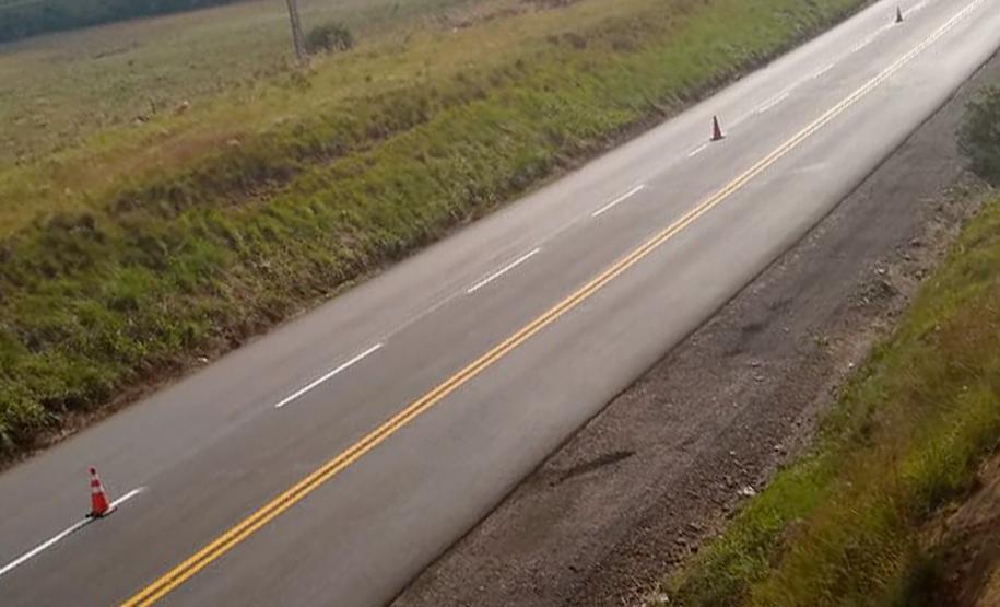 PR-280 (União da Vitória), 5,94 km.trecho recuperado com tapa-buracos e recapeamento  -  Curitiba, 02/04/2019  -  Foto: Divulgação DER/SEIL