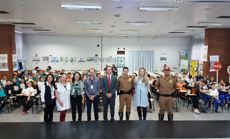Diretor-geral do DER, João Alfredo Zampieri, participou da primeira unidade de Escola de Trânsito   -  Foto: Divulgação DER