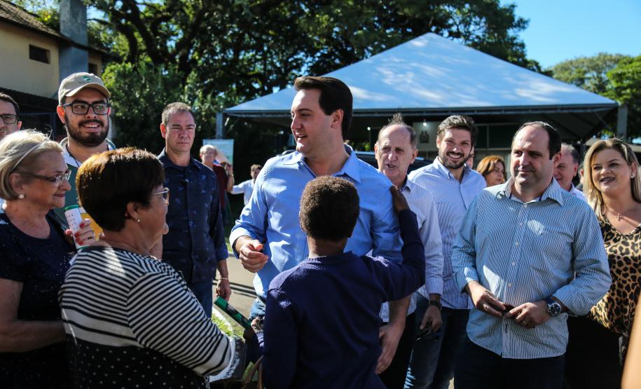 O governador Carlos Massa Ratinho Junior  participa de coletiva na Expolondrina nesta quarta-feira (10).  Londrina, 10/04/2019 -  Foto: Geraldo Bubniak/ANPr