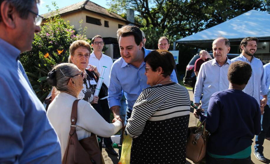 O governador Carlos Massa Ratinho Junior  participa de coletiva na Expolondrina nesta quarta-feira (10).  Londrina, 10/04/2019 -  Foto: Geraldo Bubniak/ANPr