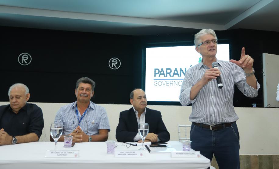 O governador Carlos Massa Ratinho Junior  participa de coletiva na Expolondrina nesta quarta-feira (10).  Londrina, 10/04/2019 -  Foto: Rodrigo Félix Leal/ANPr