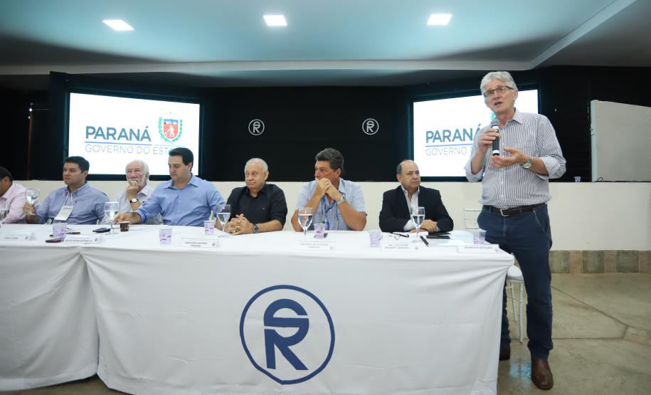 O governador Carlos Massa Ratinho Junior  participa de coletiva na Expolondrina nesta quarta-feira (10).  Londrina, 10/04/2019 -  Foto: Rodrigo Félix Leal/ANPr