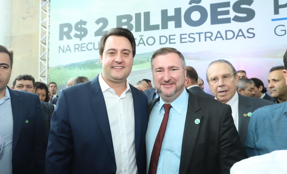 O governador Carlos Massa Ratinho Junior lançou, nesta terça-feira (07), o Programa de Revitalização das Estradas, que vai beneficiar todas as regiões do Paraná. Foto: Rodrigo Felix Leal/ANPr