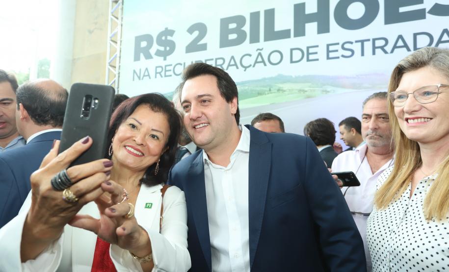 O governador Carlos Massa Ratinho Junior lançou, nesta terça-feira (07), o Programa de Revitalização das Estradas, que vai beneficiar todas as regiões do Paraná. Foto: Rodrigo Felix Leal/ANPr