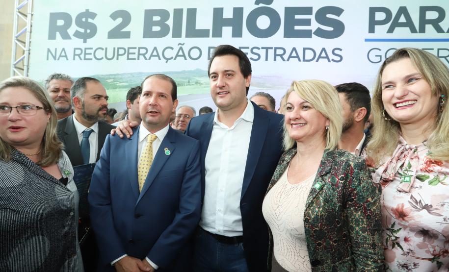 O governador Carlos Massa Ratinho Junior lançou, nesta terça-feira (07), o Programa de Revitalização das Estradas, que vai beneficiar todas as regiões do Paraná. Foto: Rodrigo Felix Leal/ANPr