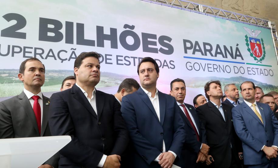 O governador Carlos Massa Ratinho Junior lançou o Programa de Revitalização das Estradas, que vai beneficiar todas as regiões do Paraná.
Foto Gilson Abreu/ANPr