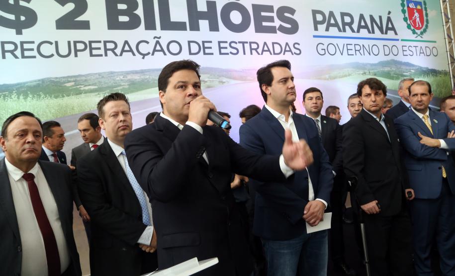 O governador Carlos Massa Ratinho Junior lançou o Programa de Revitalização das Estradas, que vai beneficiar todas as regiões do Paraná.
Foto Gilson Abreu/ANPr