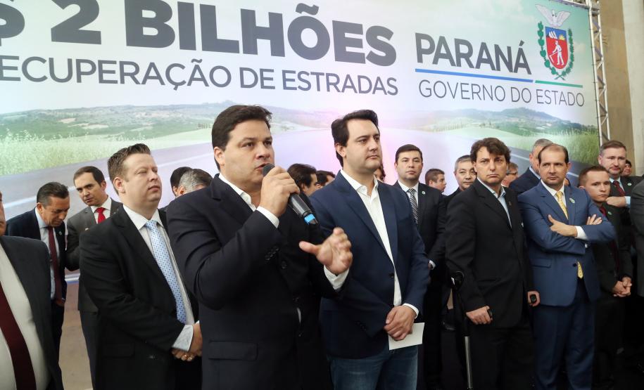 O governador Carlos Massa Ratinho Junior lançou o Programa de Revitalização das Estradas, que vai beneficiar todas as regiões do Paraná.
Foto Gilson Abreu/ANPr