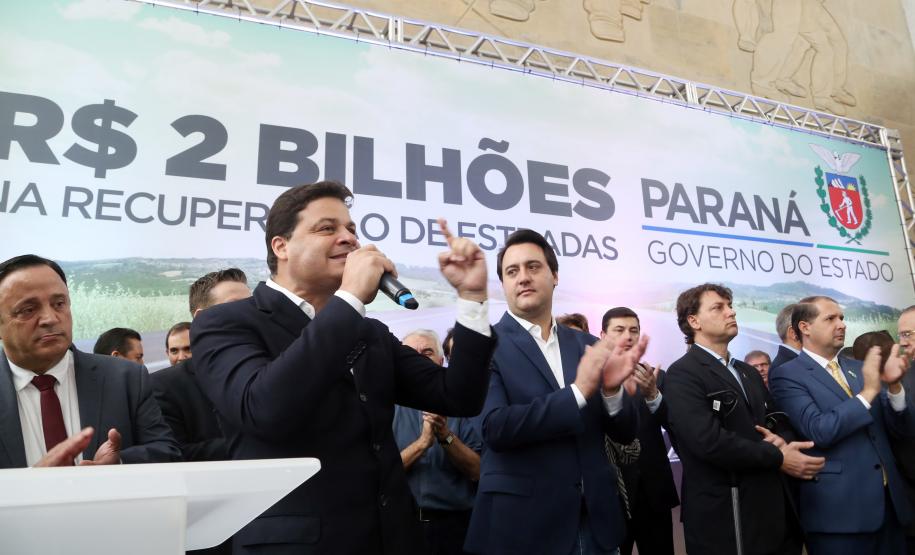 O governador Carlos Massa Ratinho Junior lançou o Programa de Revitalização das Estradas, que vai beneficiar todas as regiões do Paraná.
Foto Gilson Abreu/ANPr