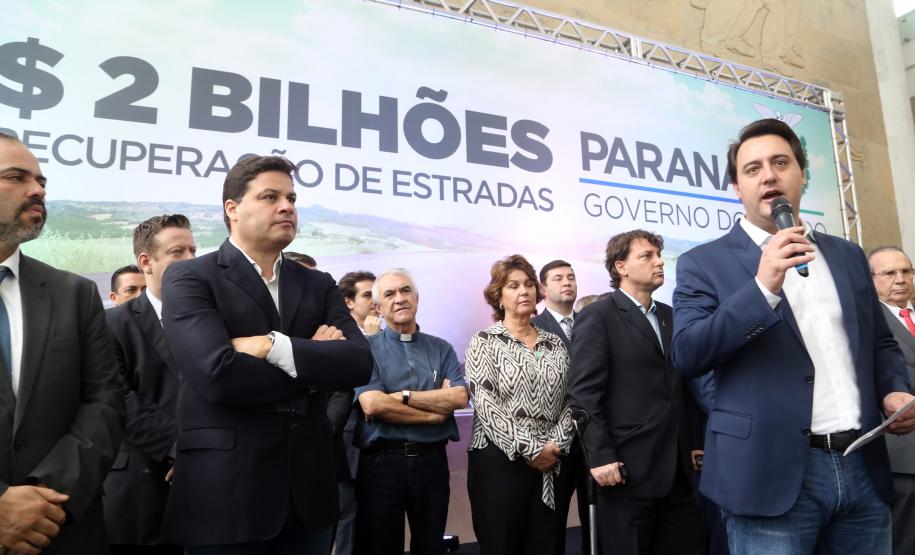 O governador Carlos Massa Ratinho Junior lançou o Programa de Revitalização das Estradas, que vai beneficiar todas as regiões do Paraná.
Foto Gilson Abreu/ANPr