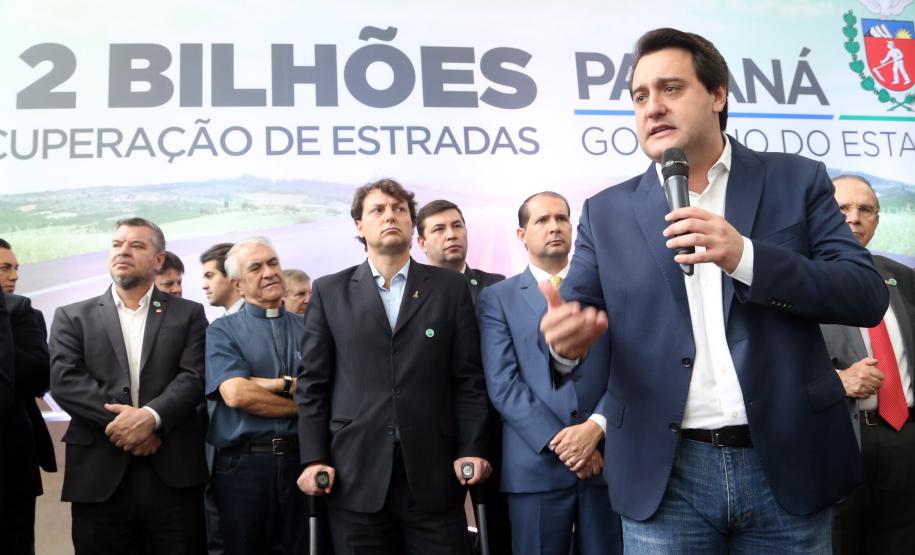 O governador Carlos Massa Ratinho Junior lançou o Programa de Revitalização das Estradas, que vai beneficiar todas as regiões do Paraná.
Foto Gilson Abreu/ANPr