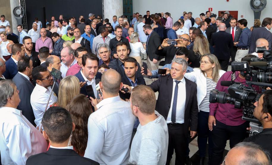 O governador Carlos Massa Ratinho Junior lançou o Programa de Revitalização das Estradas, que vai beneficiar todas as regiões do Paraná.
Foto Gilson Abreu/ANPr
