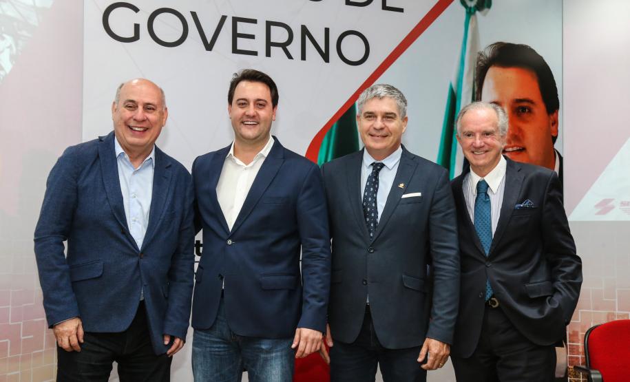 O governador Carlos Massa Ratinho Junior participa de reunião com associados do Sinduscon-PR. Curitiba, 07/05/2019 - Foto: Geraldo Bubniak/ANPr